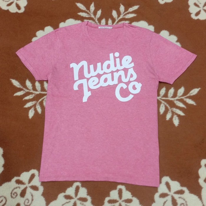 kaos tshirt NUDIE JEANS size L casual bagus original