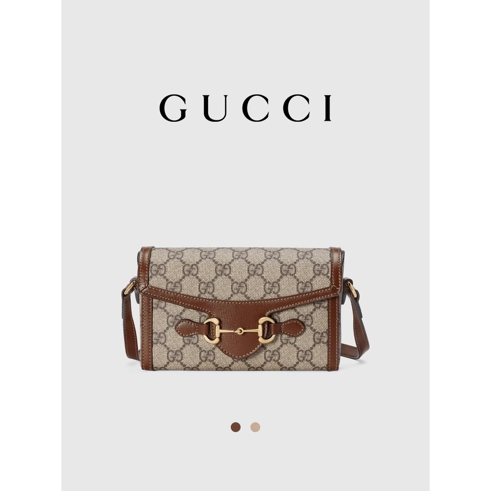 [Celebrity Outfit] GUCCI Gucci Horsebit 1955 Series Mini Handbag [Small Box]