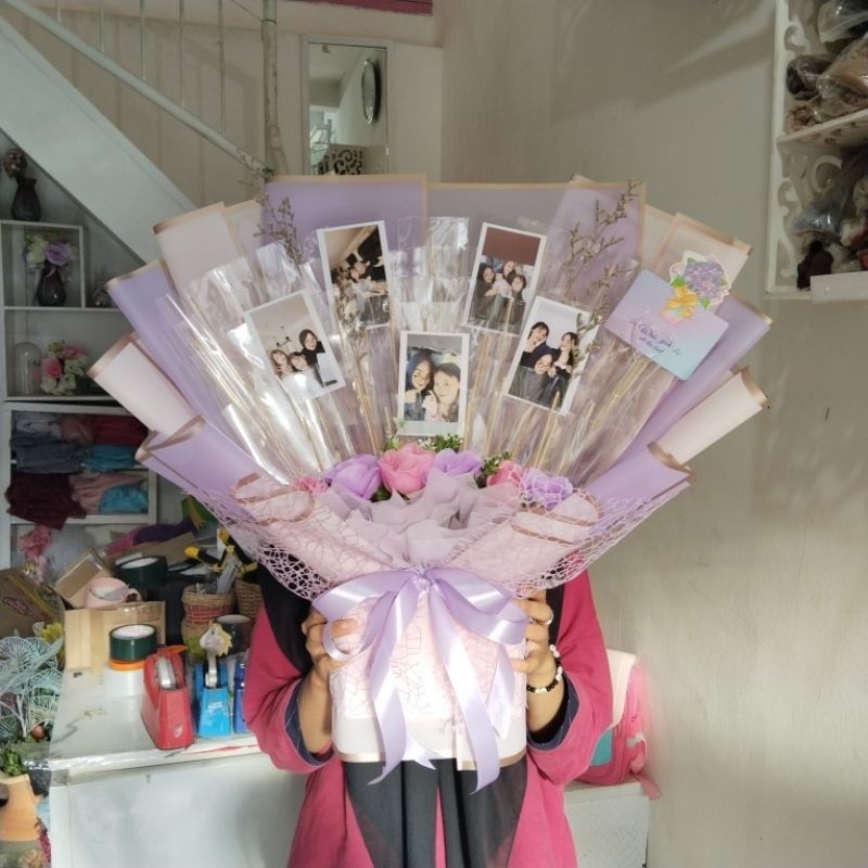 BUKET Kerangka Uang Kosong 10 20 30 40 50 Slot Lembar Money Bouquet Kosongan Tanpa Uang Besar Jumbo