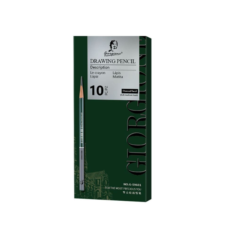 

Giorgione Pensil Arang isi 10 Charcoal Pencil Set 10
