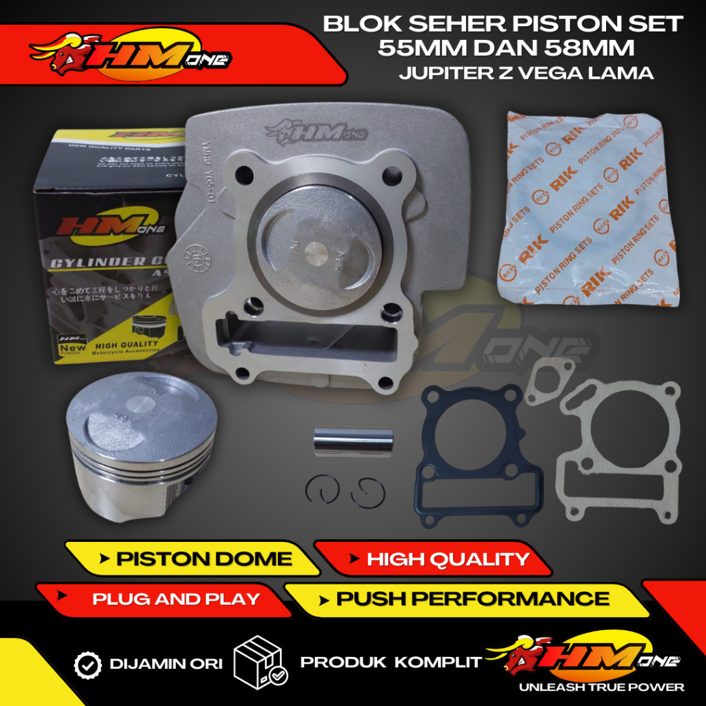 Blok Seher HMone Bore Up Jupiter Z Vega Lama 55mm 58mm 59mm Ring RIK Piston Casting Iron Ring Paking