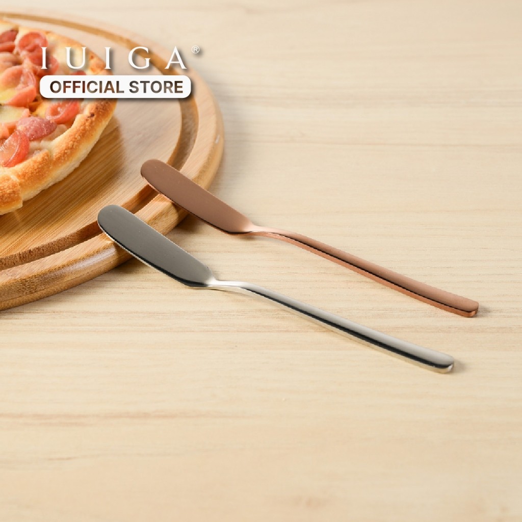 IUIGA Stainless Steel Butter Spreader - Pisau Oles Spreader Spatula Stainless Steel Untuk Mentega