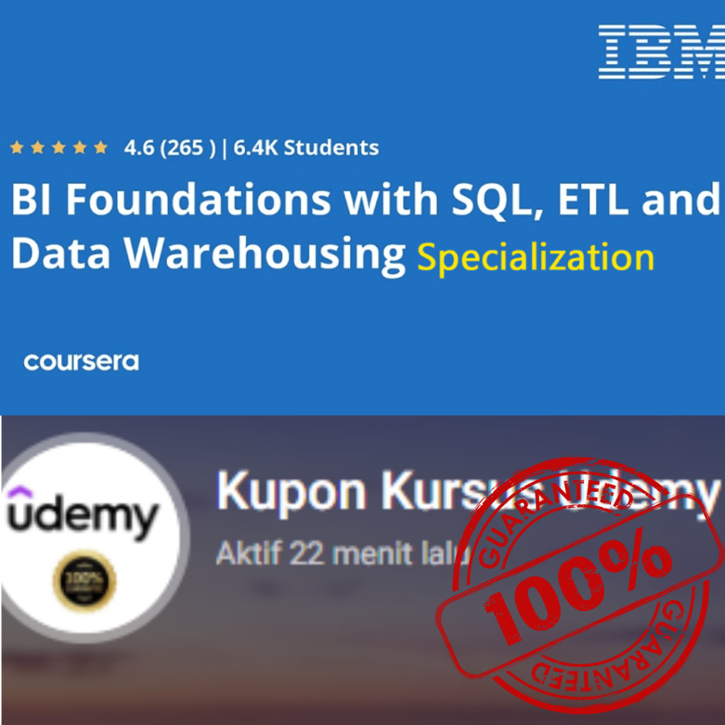 BI Foundations with SQL, ETL and Data Warehousing Specialization - Coursera course