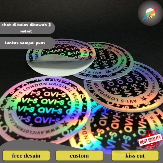 

PrintLab SBH 7-15 Cetak Stiker Logo Bulat Custom Sticker Olshop Makanan Bahan Hologram Waterproof