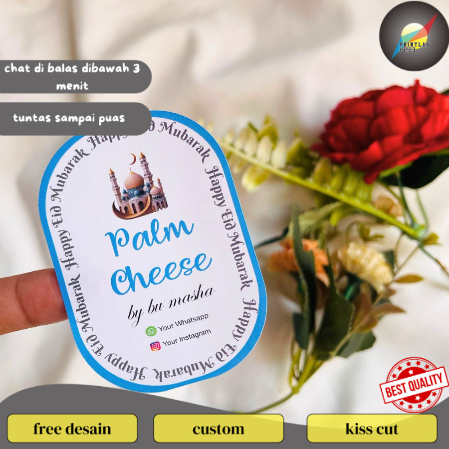 

PrintLab CETAK STIKER TOPLES KUE KERING RAMADHAN IDUL FITRI MURAH SEHARI JADI CUSTOM DESAIN OVAL