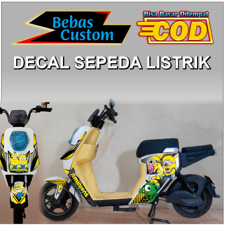 STRIPING Sepeda Listrik DECAL STIKER Merek setiker Uwinfly M60 Viar Ofero Genio Pacific United Exoti