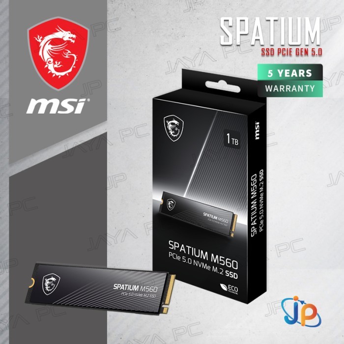 MSI SSD SPATIUM M560 M.2 Pcie Gen5 Nvme 1TB - M2 1 TB