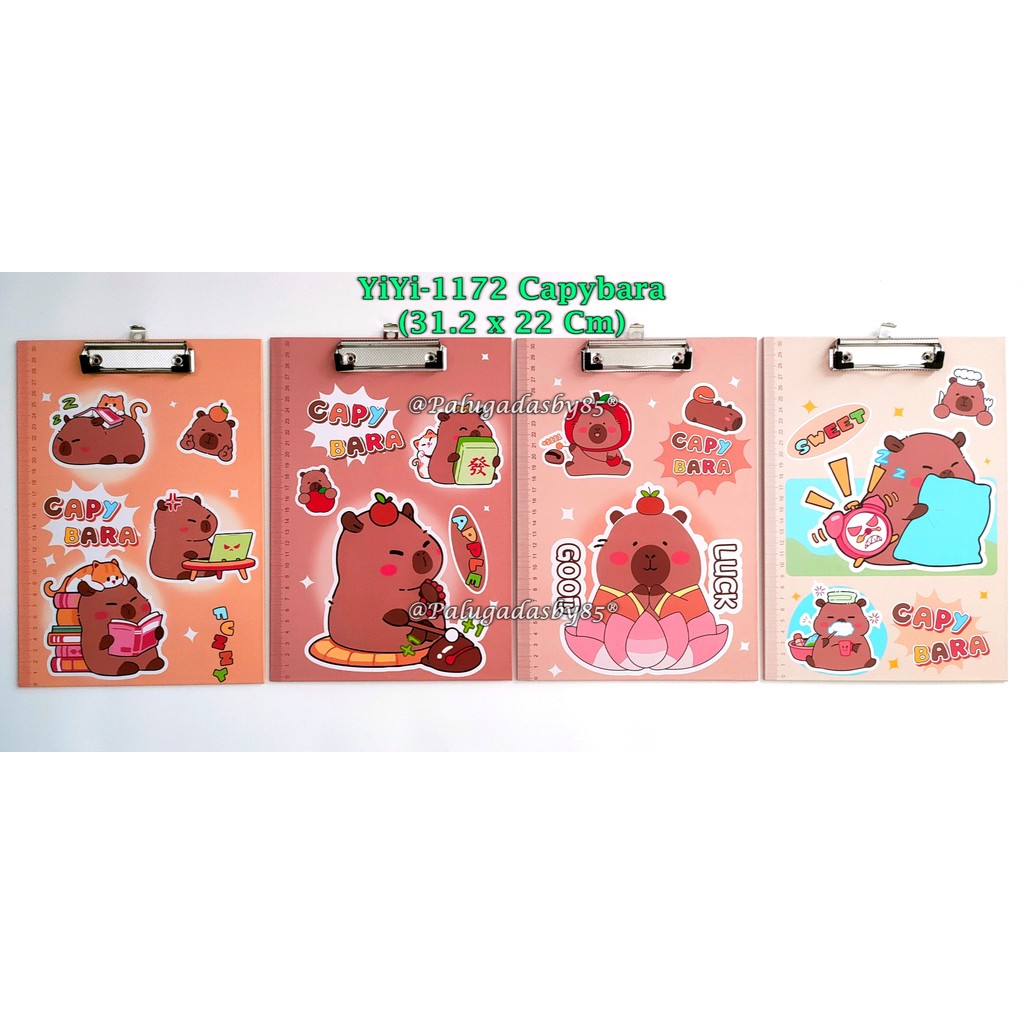 

(1 Biji) Clip Board Capybara 31.2 x 22 Cm / Papan Ujian Capybara A4 / Clipboard GXIMP YiYi-1172