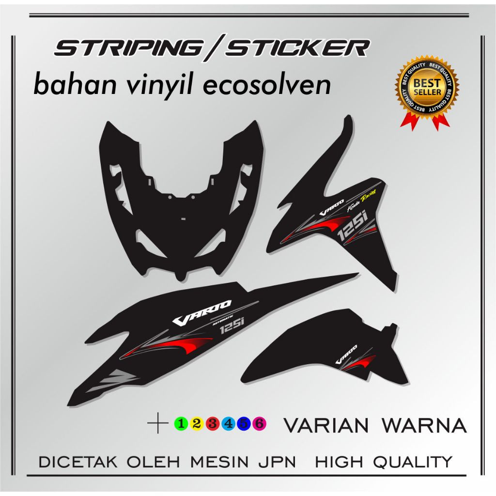 SETIKER striping variasi vario kzr/vario125old terbaru new design variasi