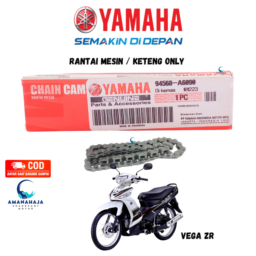(GARANSI) ORI RANTAI KETENG KAMPRAT ONLY VEGA ZR (MIO) | SPAREPART ORIGINAL SUKU CADANG SEPEDA MOTOR