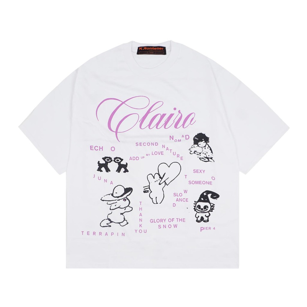 KKONTENER CLAIRO ""CHARM"" OVERSIZE T-SHIRT WHITE - Official Merchandise
