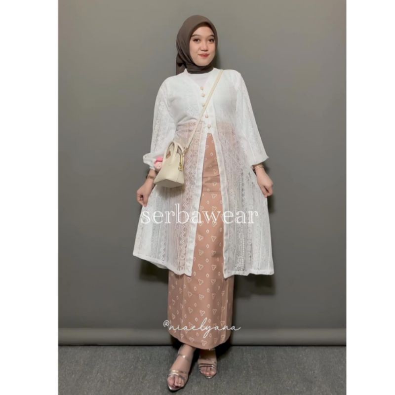 Daneen Outer Tunik Brocade Lace ADA JUMBO LD 120 |Outer Kondangan | Outer Tunik | Outer Wisuda | Out