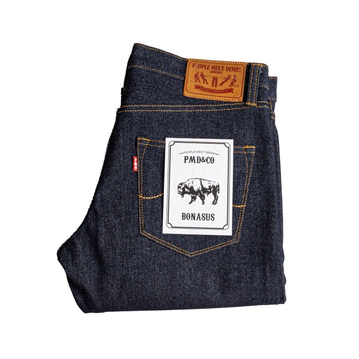 PMD & CO - BONASUS - 14oz - Selvedge Accent Denim - Dark Blue Indigo - 30