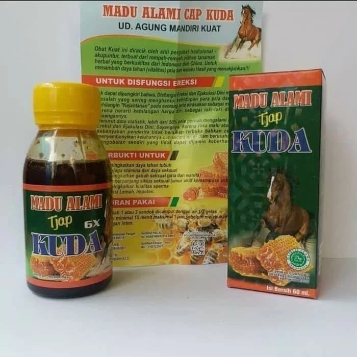 ZagoanHerbal - MEN SALE Madu Super Tonik Tjap Kuda 6X Obat-Kuat Herbal Super Asli Cap Kuda Tahan pri