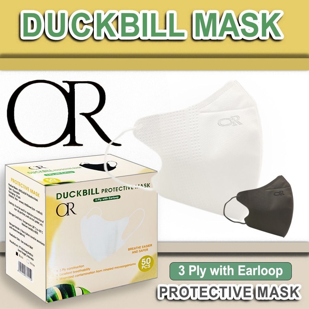 | MASKER DUCKBILL YnB | OR ORLEE CARE MIX EMBOS RAINBOW ISI 50 Y&B CARE EMBOS KOREA EARLOOP 3PLY MIR