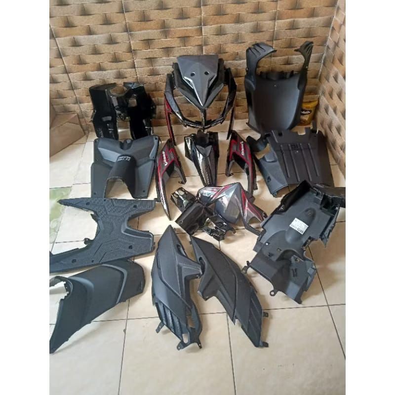 Full Body Kasar Halus Vario Techno 110 Hitam Abu Abu