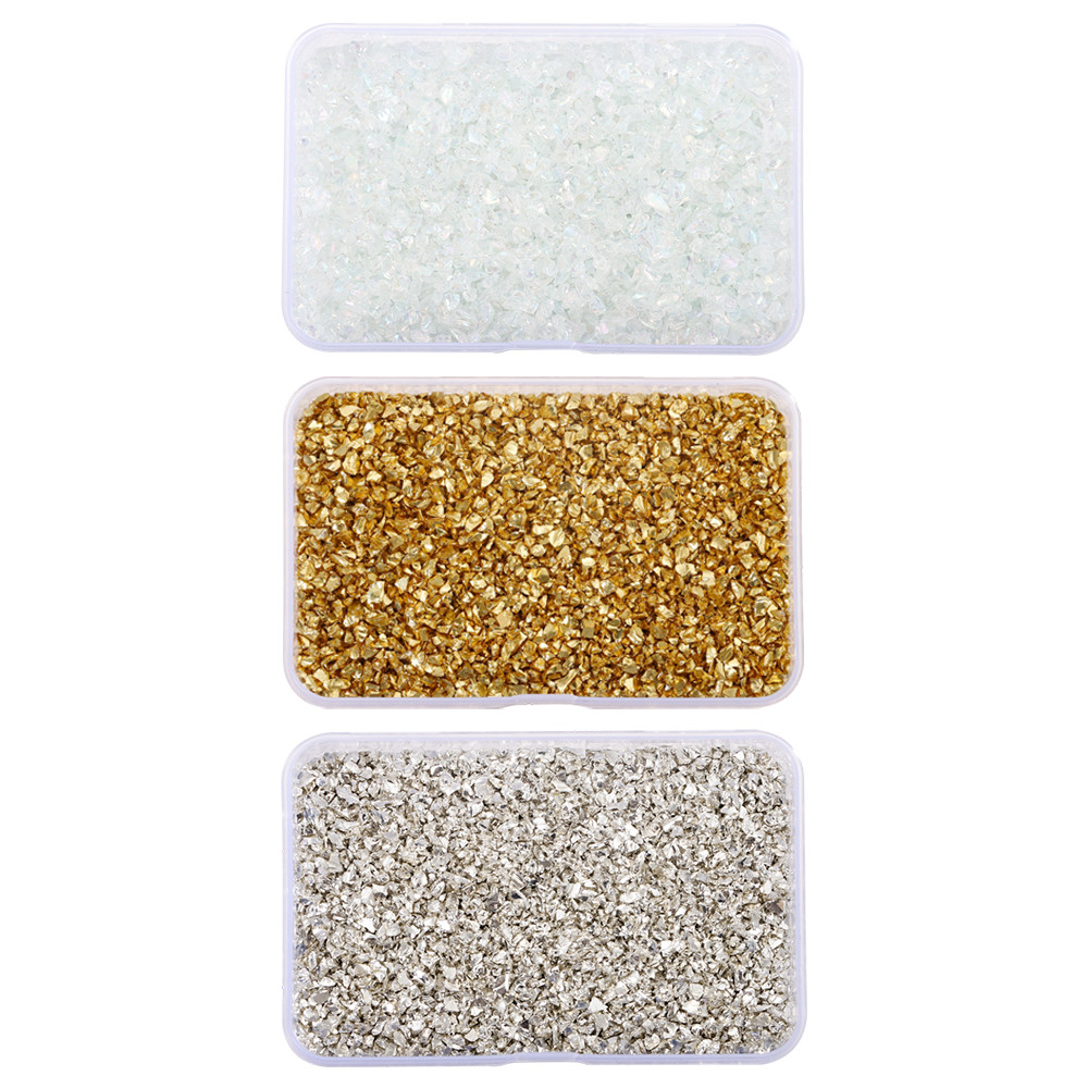 

80g Crushed Glass Stones Resin Filling for DIY Epoxy Resin Silicone Mold Irregular Broken Stone Nail Art Epoxy Crafts Filler