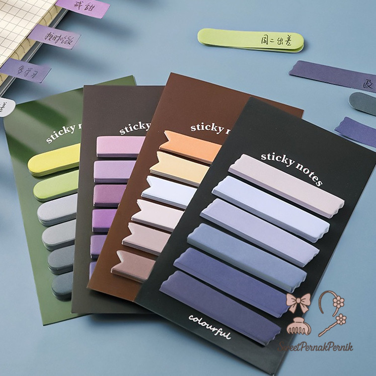 

Sticky Note Gradiasi 120Lembar Tempelan Kertas Catatan 6in1 Kertas Notes Morandi Warna Gradasi Label Indeks Kertas Deco Colourful Diy Jurnal Planner Mini Memo Bookmark Notepad Alat Tulis Kantor Sekolah