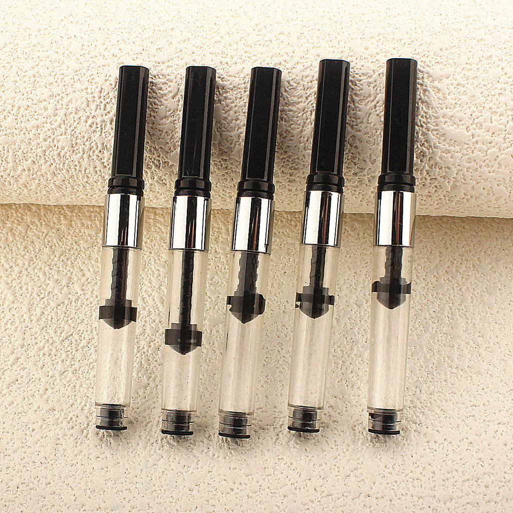 

5pcs Ink Converters for Fountain Pen Rocker Blotter Push/Screw Type 2.6mm Caliber Ink Absorption School Office Supplies