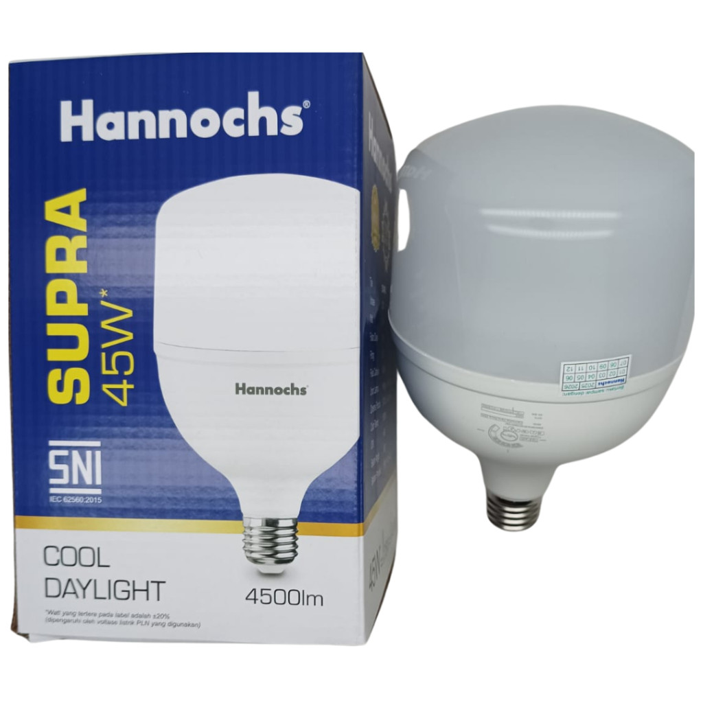 Bohlam Bola Lampu LED 45w 45watt 45 Watt Hannochs Vario LED Cahaya Putih