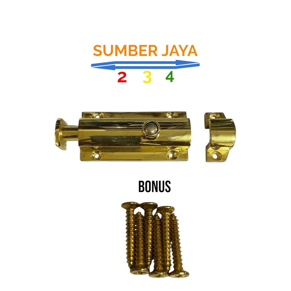 Muller-Grendel pintu Grendel 2,5” TERMURAH