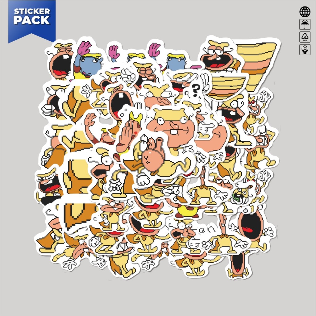 

[100PCS]Stiker Pack Stiker Pizza Tower V8 Aesthetic Vinyl Anti Air Dekorasi Sticker Laptop Buku Journal Koper Helm Casing HP Gitar Helm Skateboard