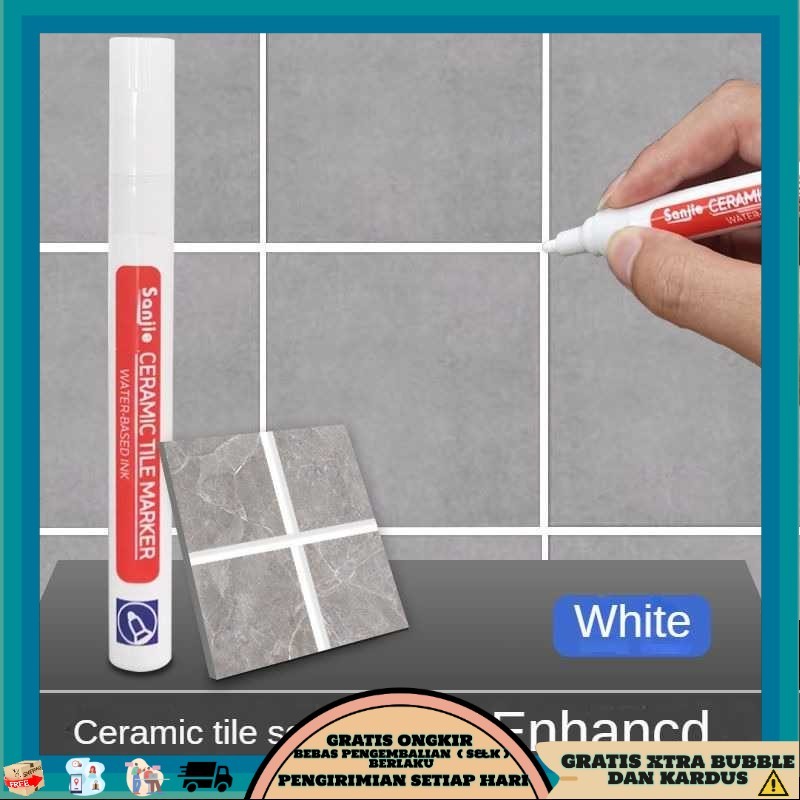 

Sanjie Tile Grout Marker Reform Wall Seam Pen Spidol Nat Keramik - S-138