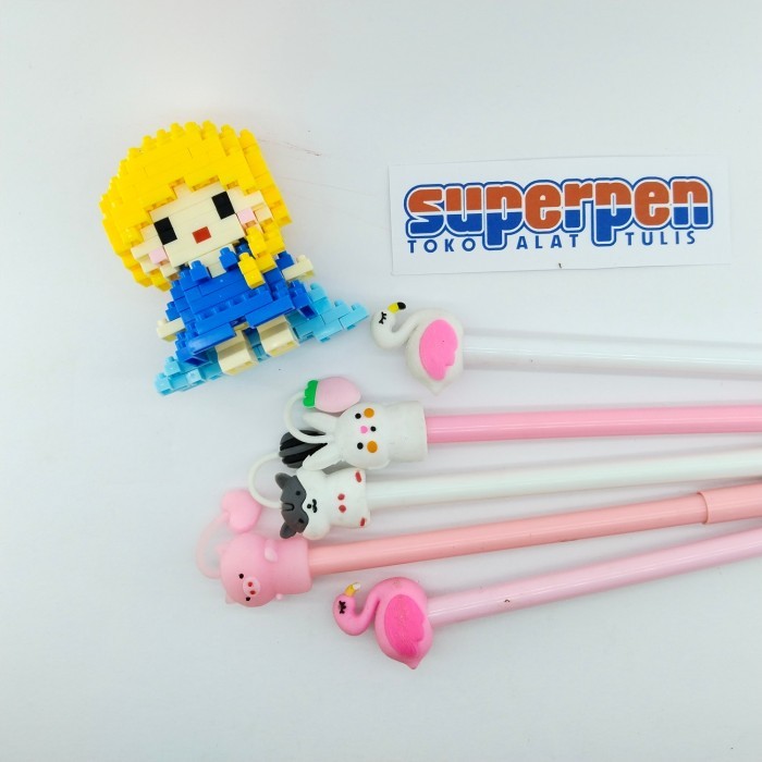 

Pulpen Fancy karakter Kucing Flamingo