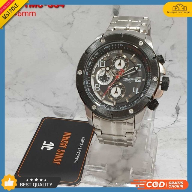 Jam Tangan Pria Sport Jonas Jasmin HW JJ5371L Free Logam Chronograph Tanggal Aktif - Bisa Bayar Dite