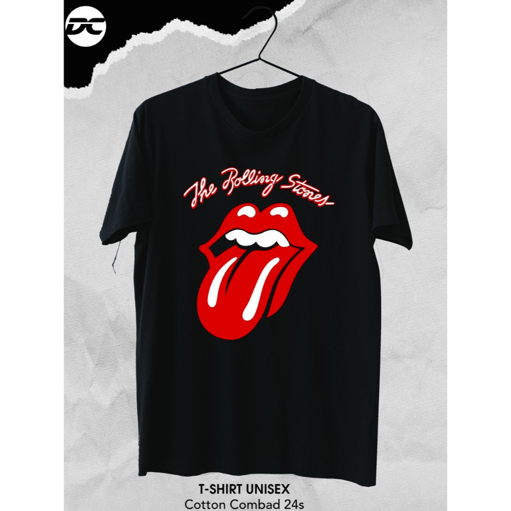 KAOS BAND ROLLING STONES / BAJU ROLLING STONES / KAOS MUSIC BAND ROCK PRIA WANITA / TSHIRT DISTRO CO