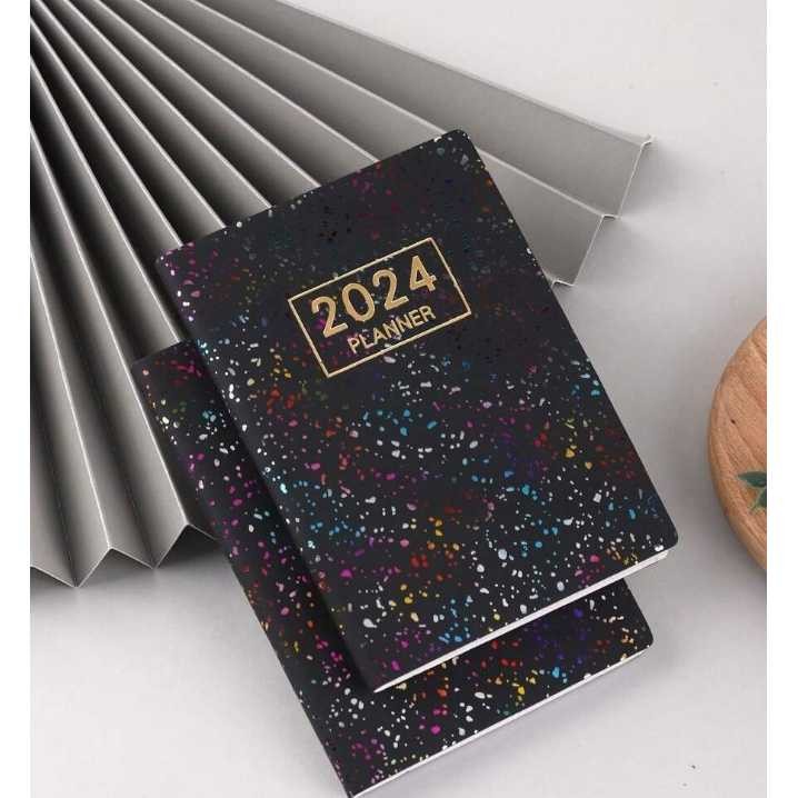 

LATHIFSHP MINKYS Buku Catatan Harian 2024 Notebook Planner 365 Days Glitz - MK20