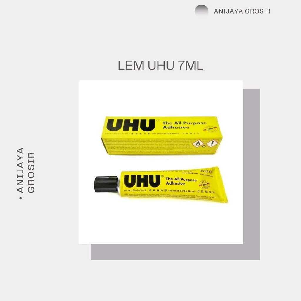 

LEM UHU UK 7ML / LEM SERBAGUNA BERKUALITAS (PER PCS)