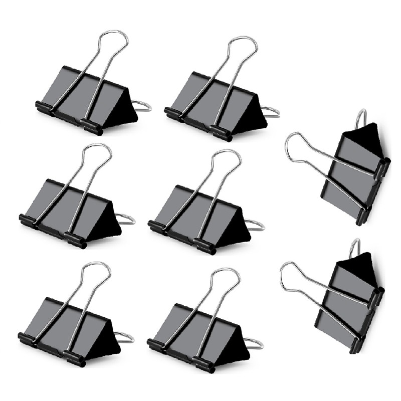 

Extra Large Binder Large Paper Clip Thickened File Folder And Drawing Board Clip 2.4 Inches (Approximately 6.1 Cm) 8 Pieces