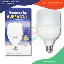 LED Bola Lampu Supra Hannochs Cahaya Putih 30Watt 40Watt 50Watt