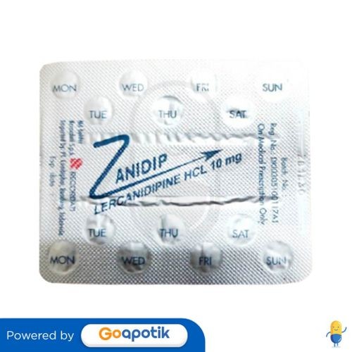 Zanidip 10 Mg Strip 14 Tablet