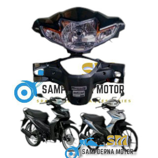 Batok kepala depan belakang set Reflektor visor Revo absolut 110 Revo fit karbu 2009-2010-2011-2012