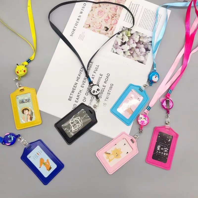 

SS LANYARD CARD RETRACABLE ANEKA KARAKTER LUCU / GANTUNGAN TALI KARTU LANYARD / LUCU
