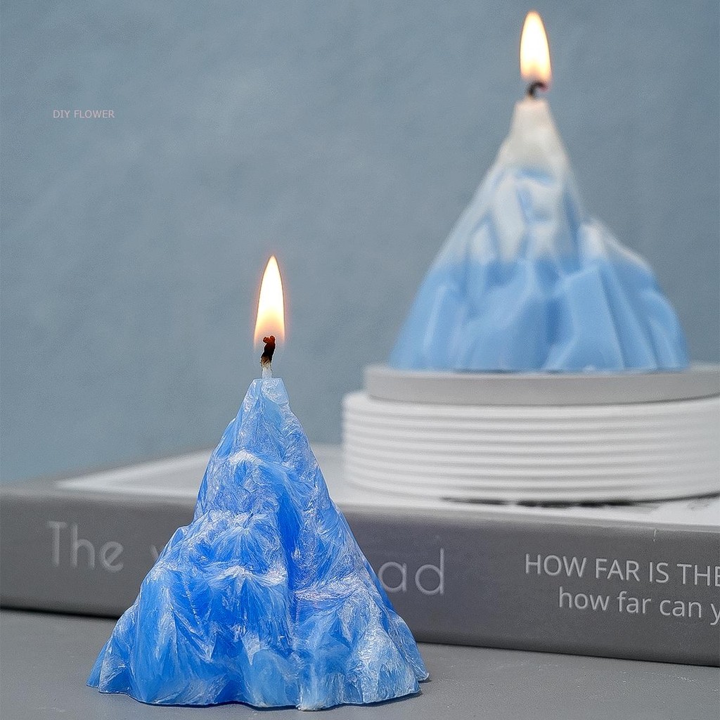 

Iceberg Volcano Candle Silicone Mold DIY Gypsum Volcano Snow Mountain Scented Candle Resin Making Mould 3D Crafts Home Decor