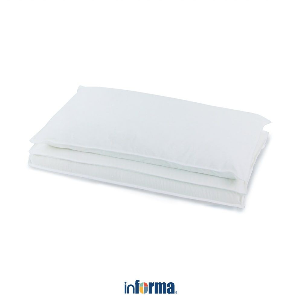 Informa Sleep Bantal Double Layer 70x40x14 cm - Putih Cushion Bedding Headrest Comfort Support