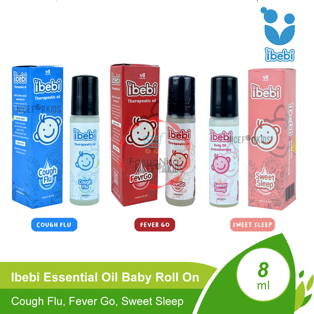 iBebi Natural Therapeutic Essential Oil Cough & Flu / Sweet Sleep / Essential Oil Baby Roll On - Fas