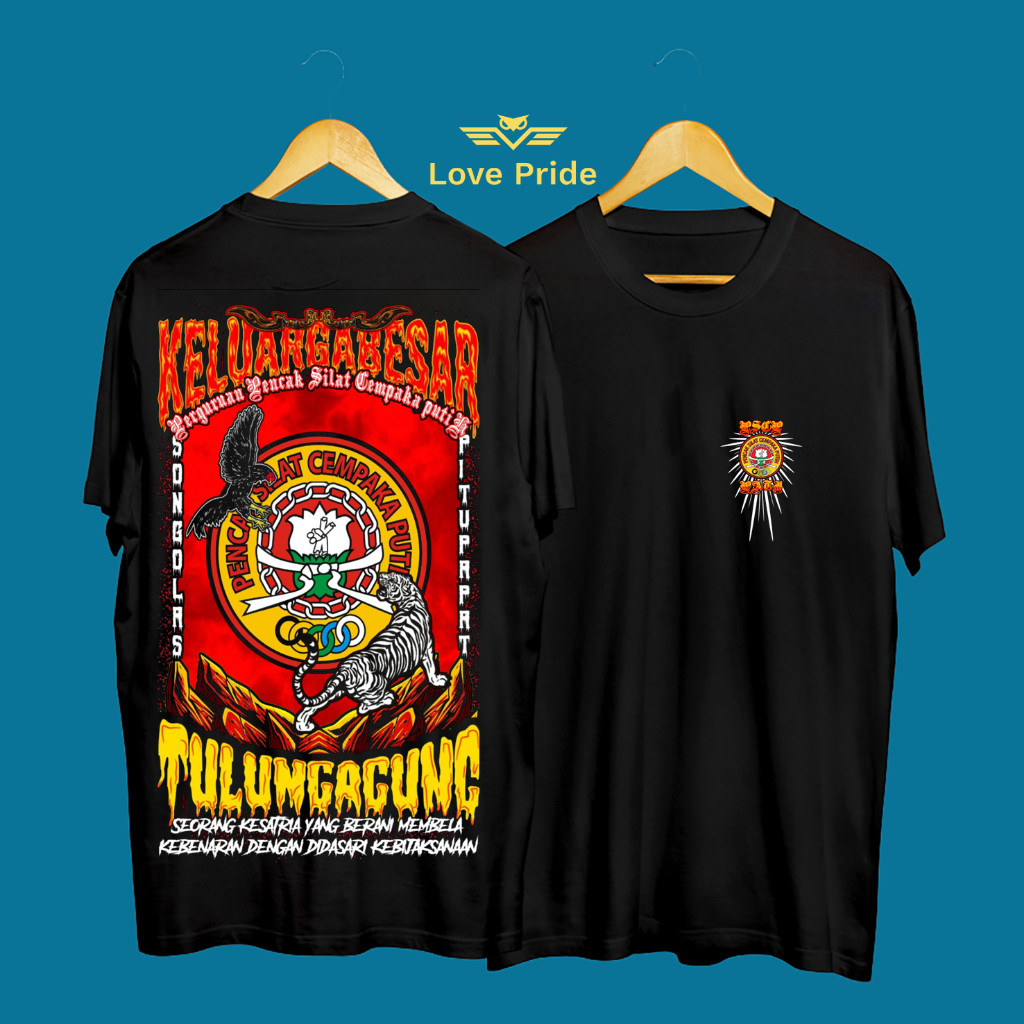Kaos Tshirt Baju Distro Pencak Silat PSCP Cempaka Putih Keluarga Besar Perguruan Premium Terbaru