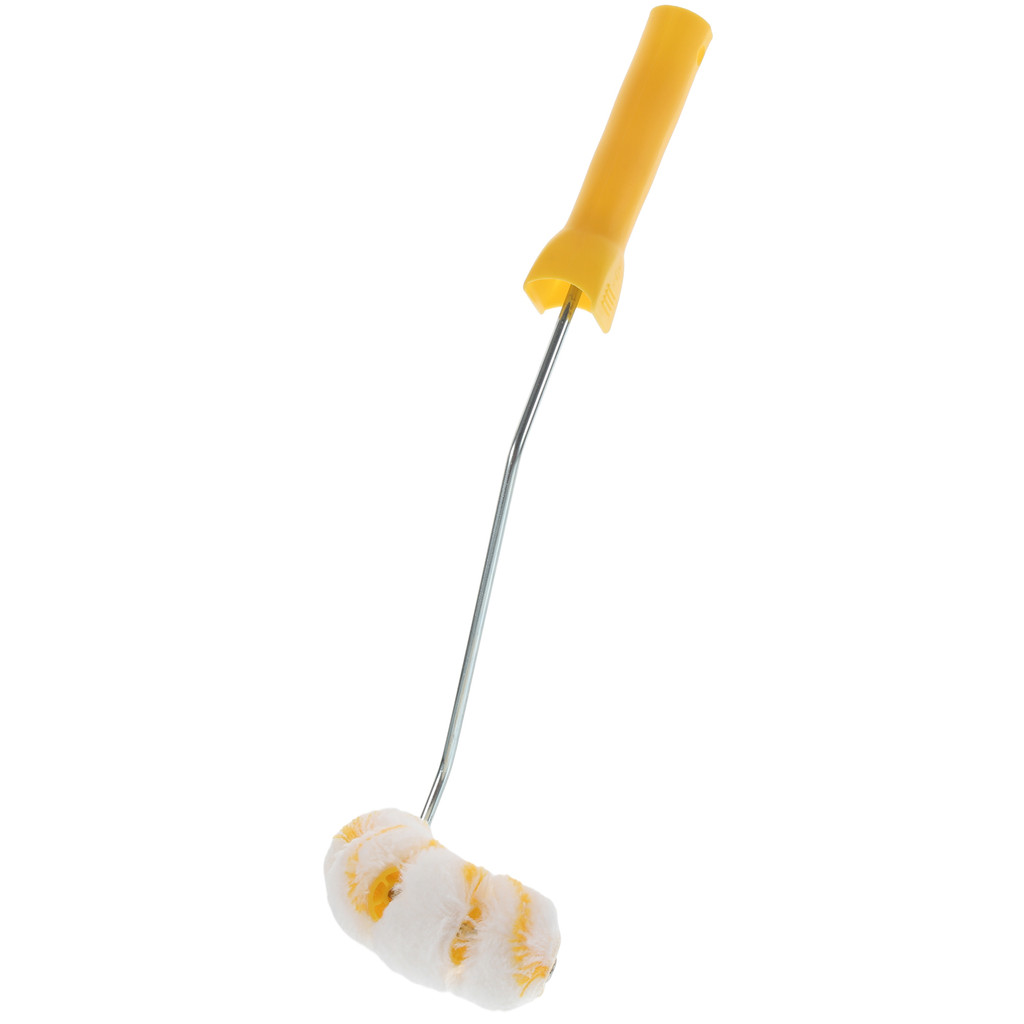

Painted Curved Duct Brush Arc Tube Plastic Edger Tool for Walls 4 Wheels Painting Roller
