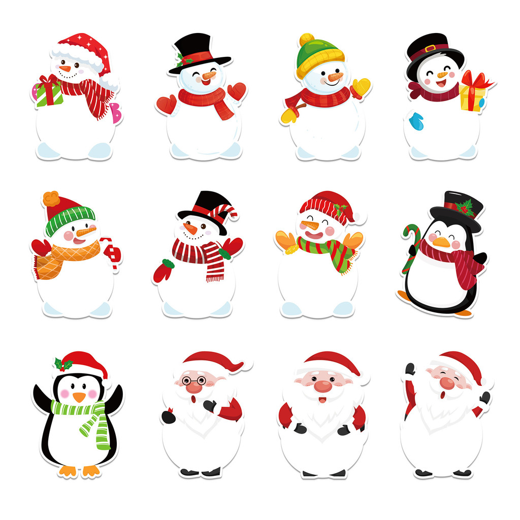 

Christmas Alien Memo Pad Christmas Snowman Stationery Notes Hand Account Stickers Office Cultural Supplies Notes