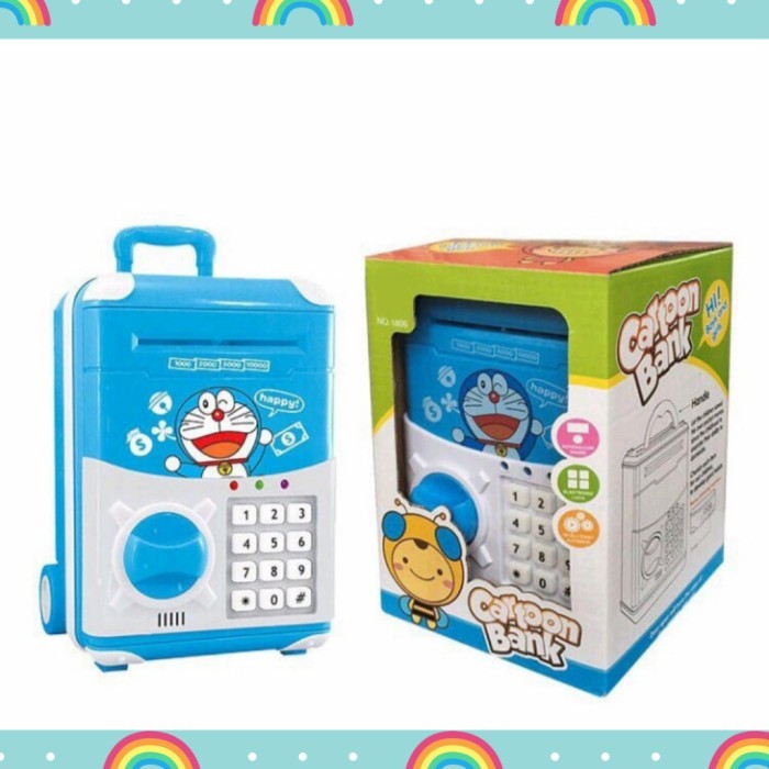 CELENGAN BRANKAS KOPER KARAKTER /SAVING BOX DORAEMON HELLO KITTY - Doraemon