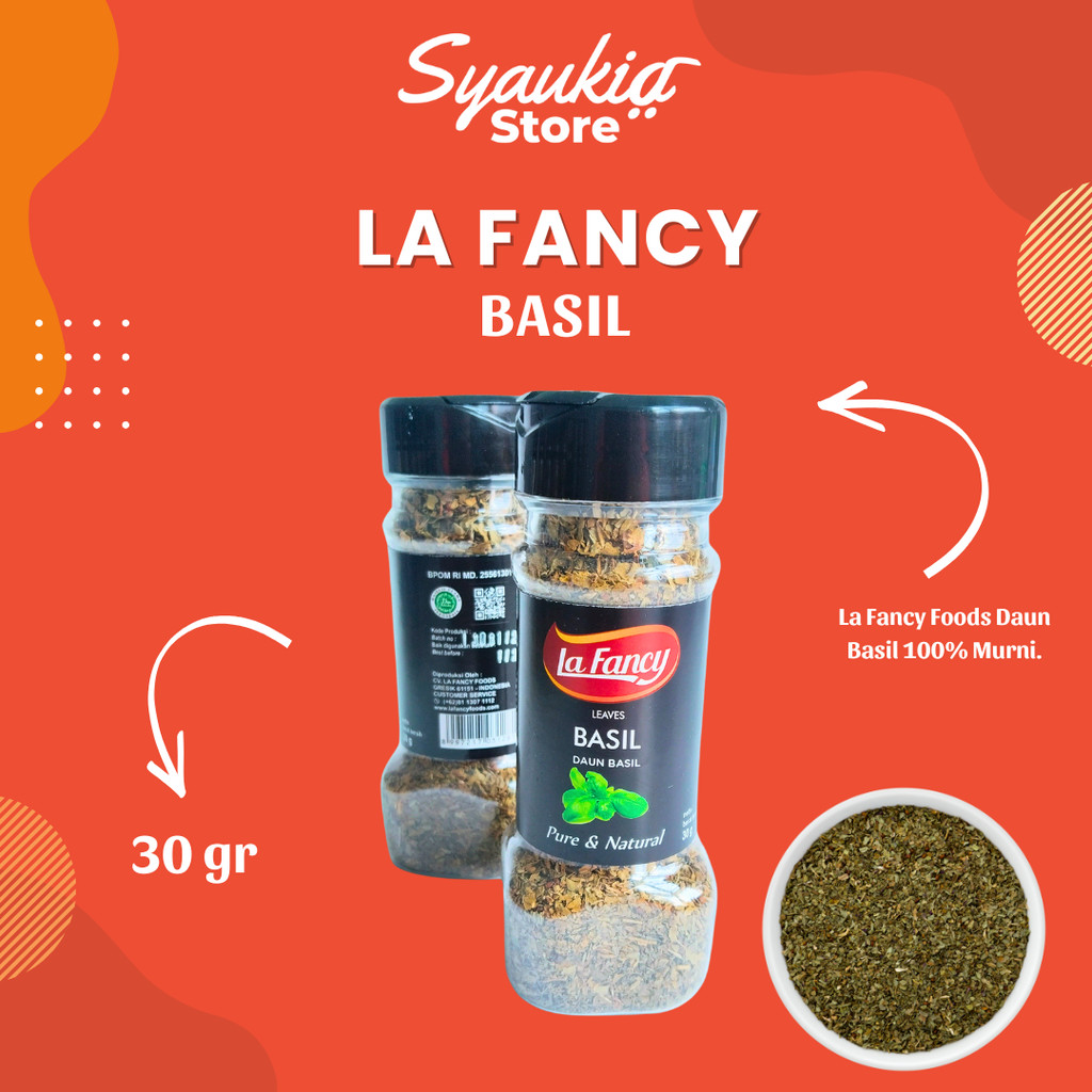 

La Fancy Foods Daun Basil 100% Murni 30g Syaukia Store