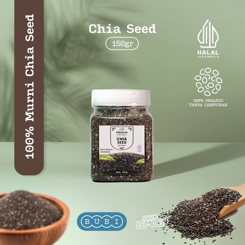 

Biji Chia Seed Organik 70gr 150gr 250gr 500gr 1000gr by Suur Lemoen