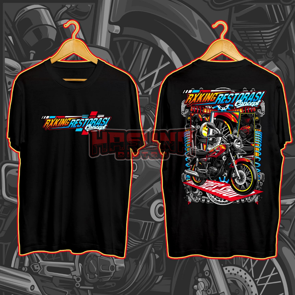 Kaos RXKING Model Terkini Kaos RX King Restorasi Original Tshirt Motor Yamaha rx king rx spesial 135