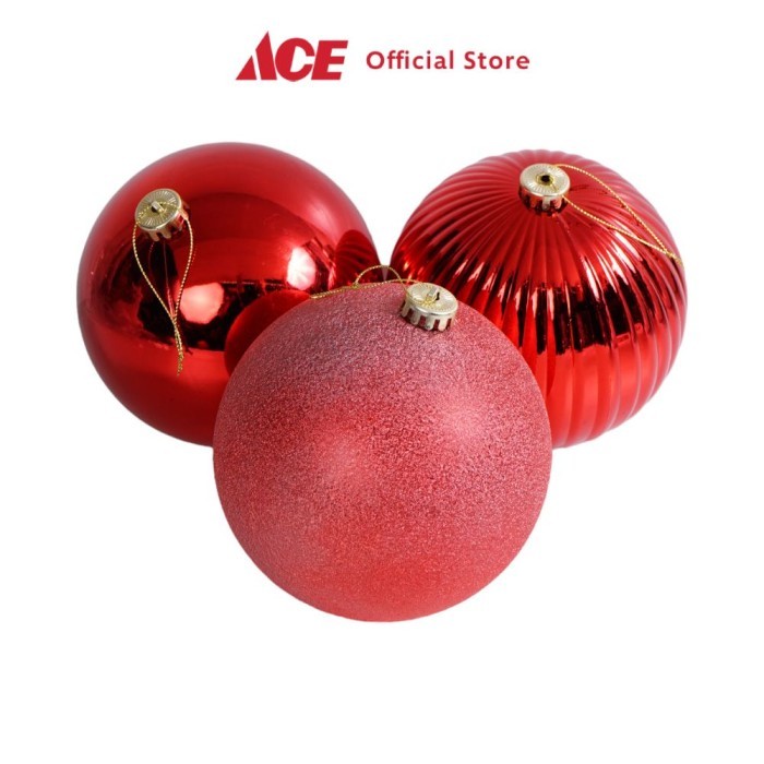 

Noelle 15 cm Bola Dekorasi Natal Christmas Random - Merah Xmas Ball Decoration Ornamen Hias Christmas Tree Deco Aksesoris Hiasan Pohon Natal