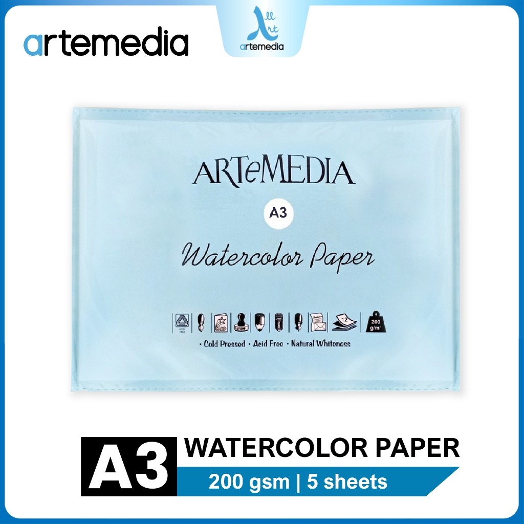 

Gramedia Surabaya - Artemedia A3 Watercolor Paper Sheet