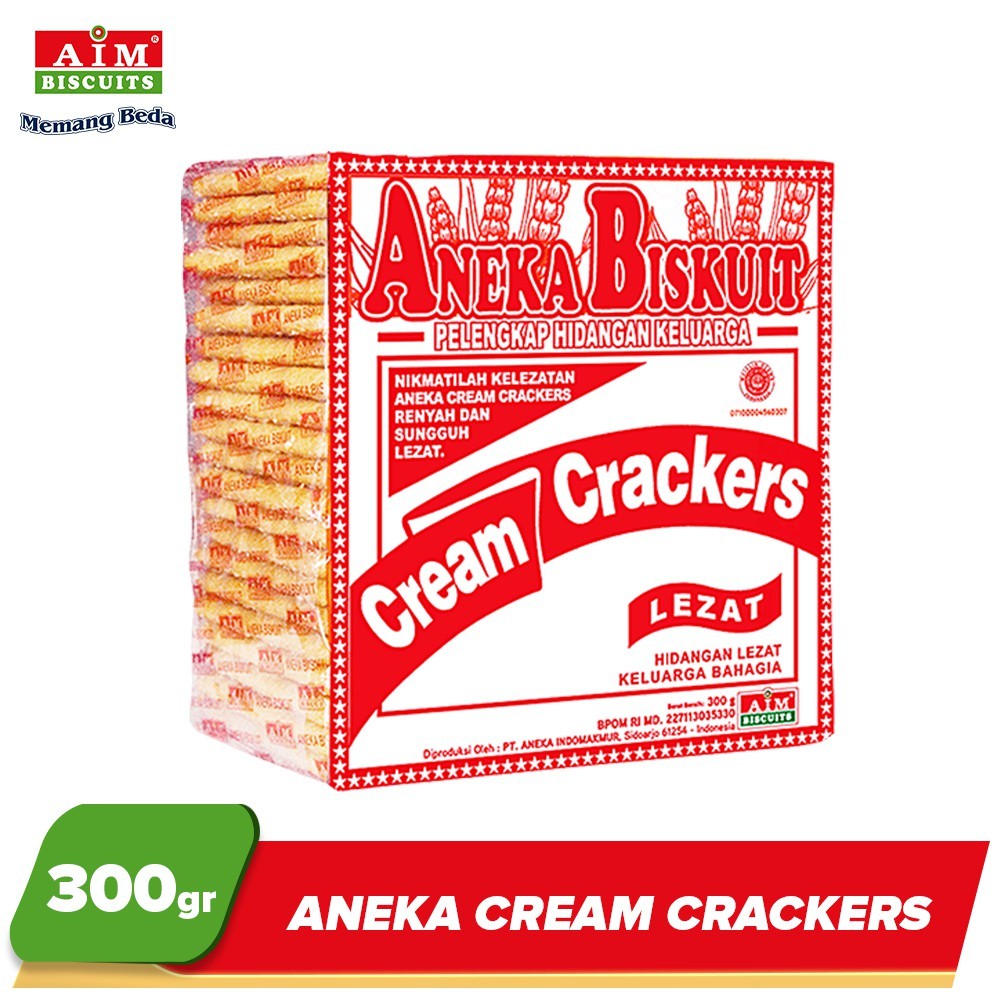 

AIM Aneka Cream Crackers 300g PUSAT GROSIR JAJAN